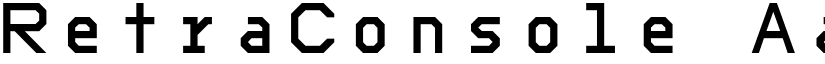 RetraConsole font