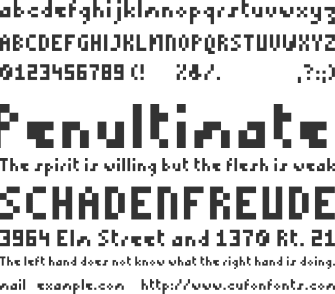 8bit_tiny_retro font preview