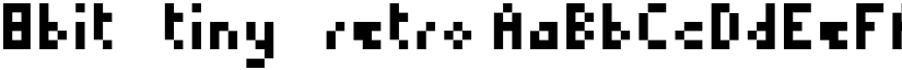8bit_tiny_retro font
