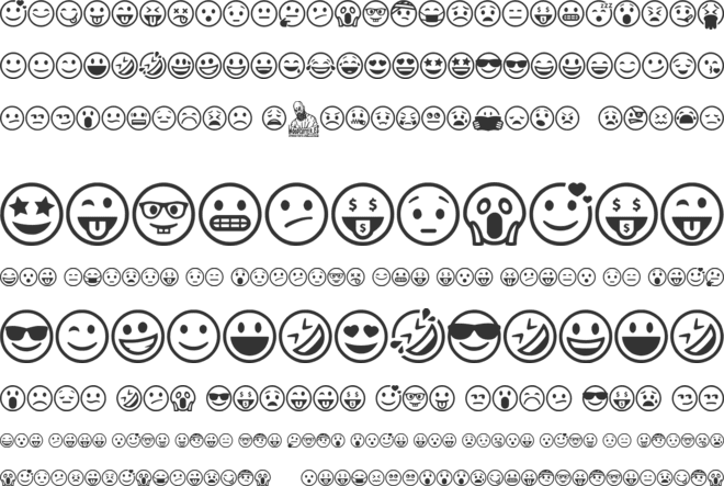 Smiley Mix font preview