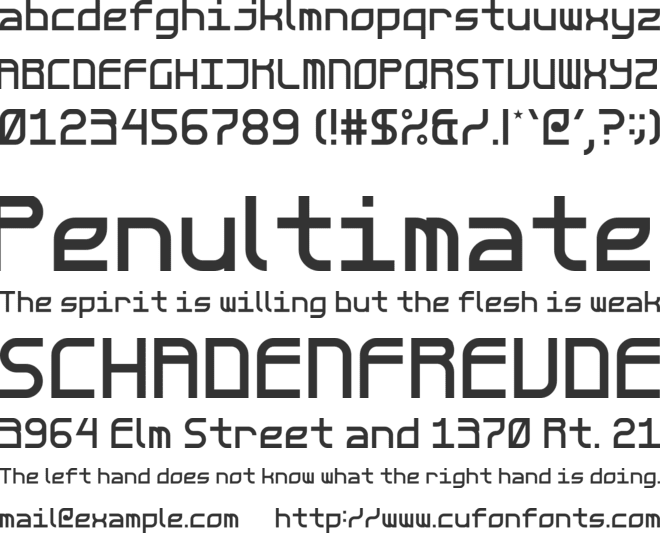 8anity font preview
