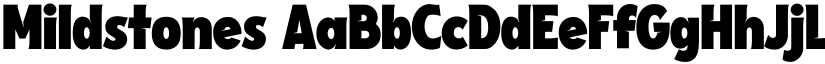 Mildstones font