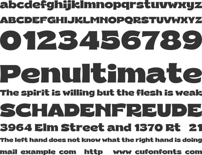 Kampione font preview