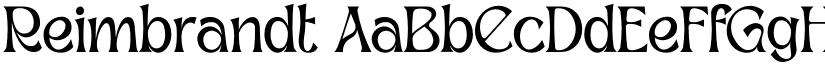 Reimbrandt font
