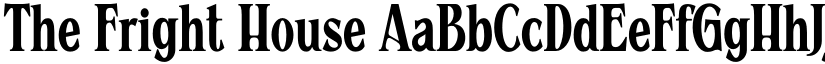 The Fright House font