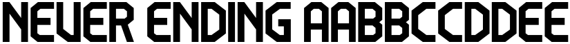 Never Ending font
