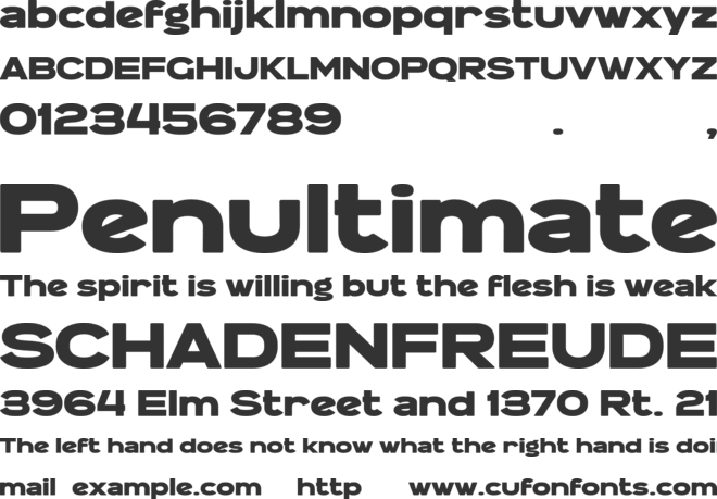 Hypebuzz font preview