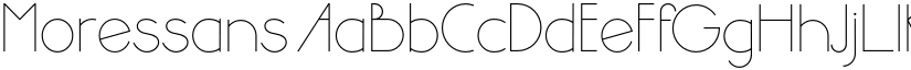 Moressans font