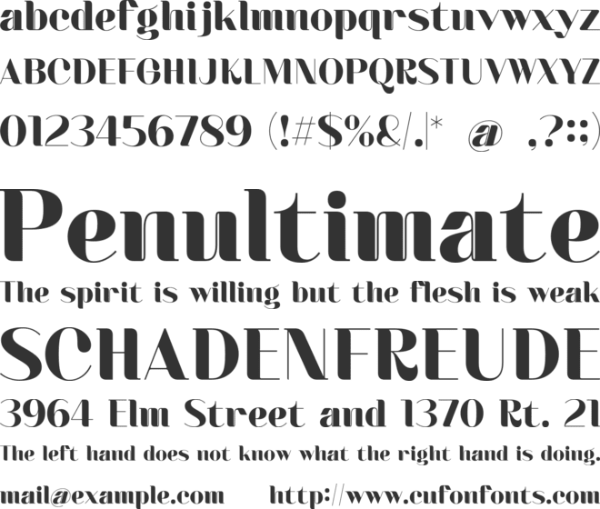 Madrich font preview