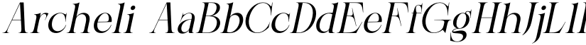 Archeli font