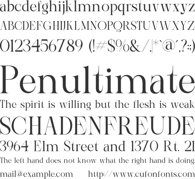 Archeli font preview