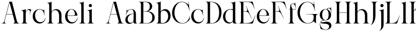 Archeli font