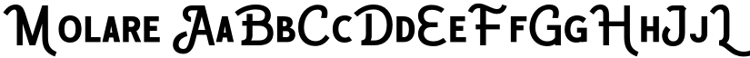 Molare font