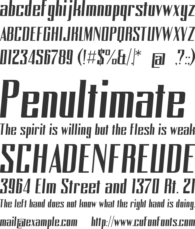 Bockley font preview