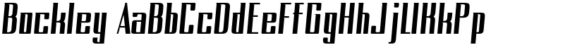 Bockley font