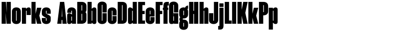 Norks font