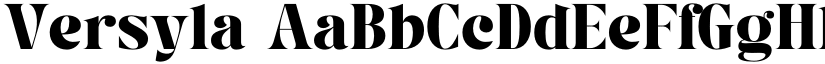 Versyla font