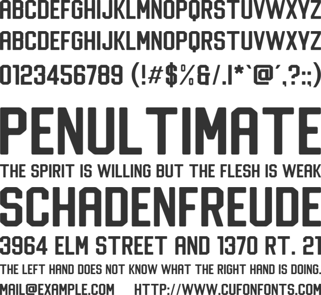 Sportage font preview