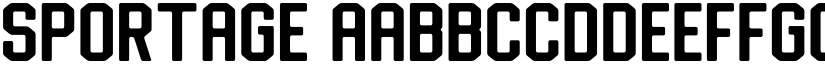 Sportage font