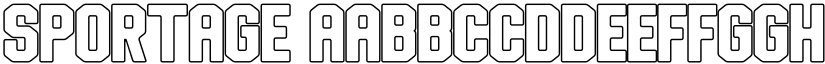 Sportage font