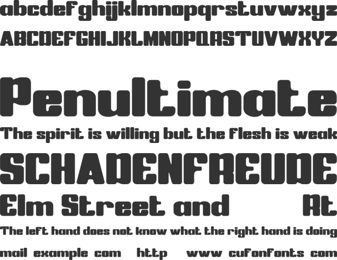 LUCKIES font preview