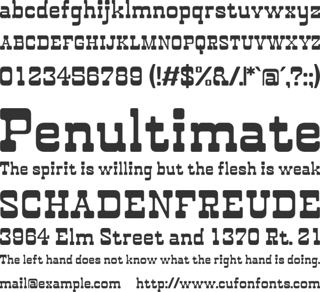 The Rockers font preview