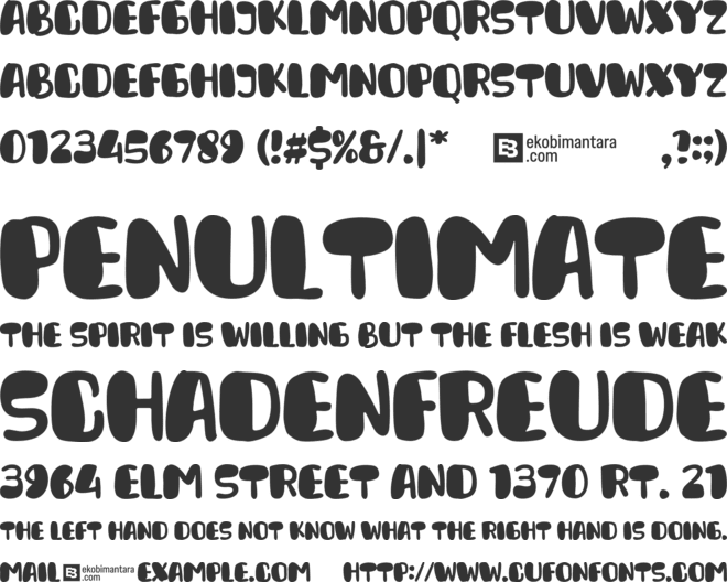 Daily Croquete font preview