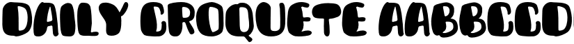 Daily Croquete font