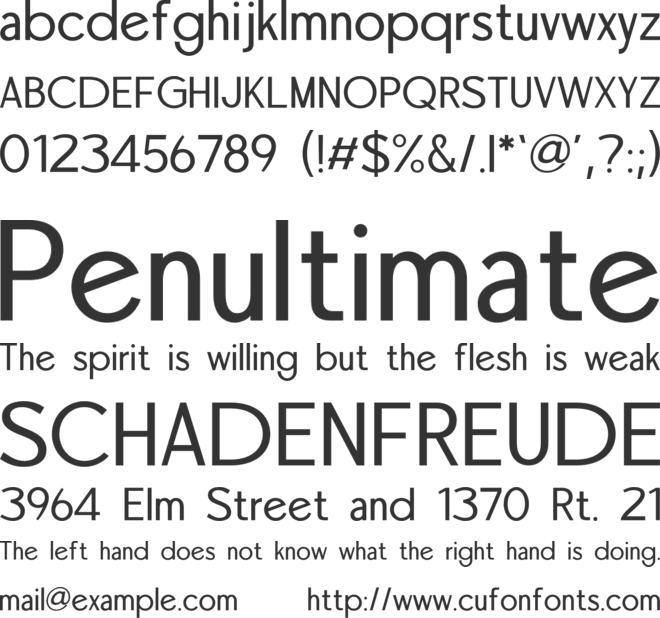 Warlock font preview