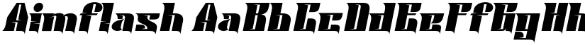 Aimflash font