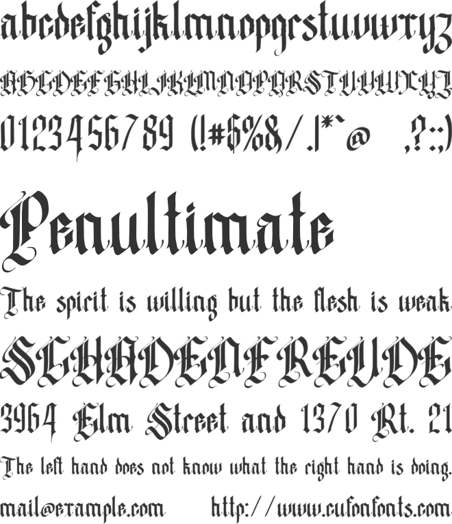 Moctavo font preview