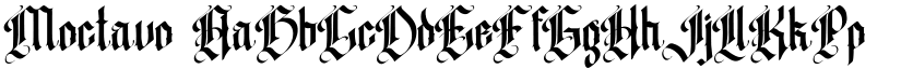 Moctavo font