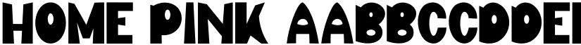 Home Pink font