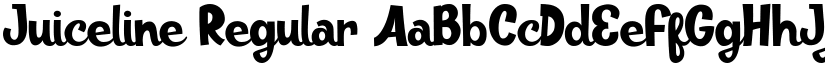 Juiceline Regular font
