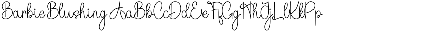 Barbie Blushing font