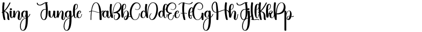 King Jungle font