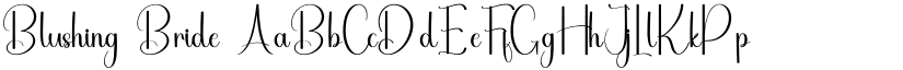 Blushing Bride font