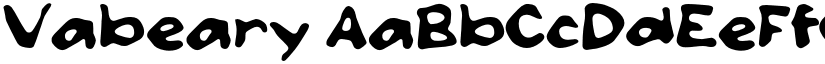 Vabeary font