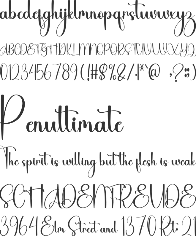 Story Halloween font preview
