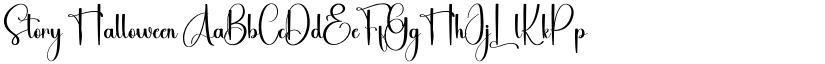 Story Halloween font