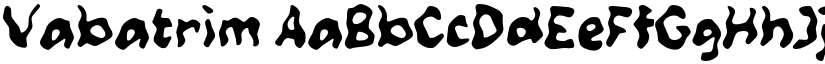 Vabatrim font