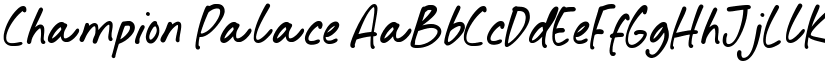 Champion Palace font