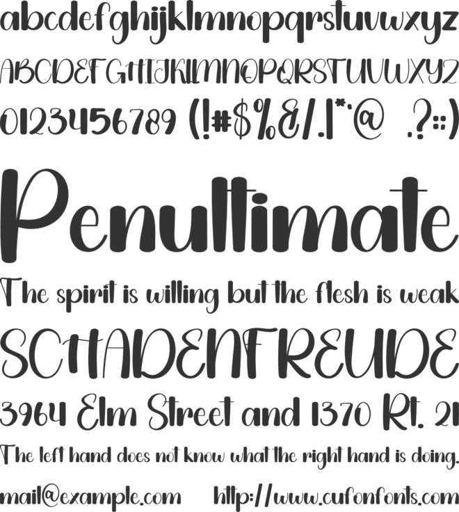 Magic History font preview