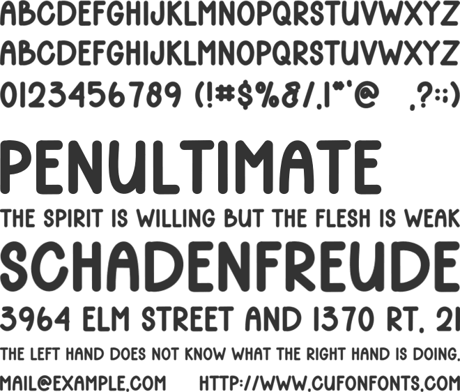 Glowing Christmas font preview