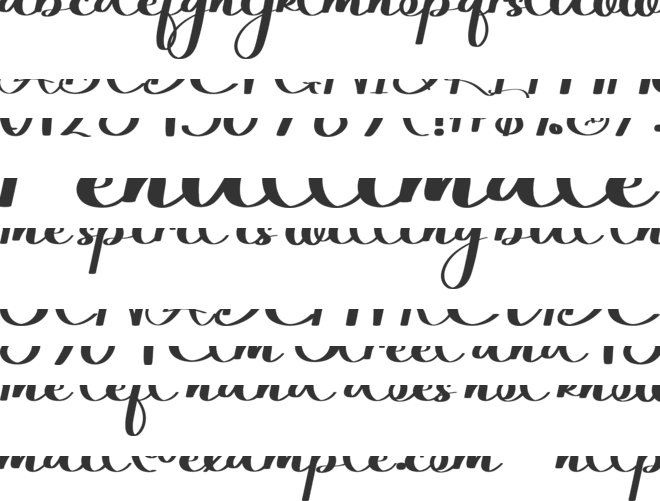 WonderfulCalligraphy font preview