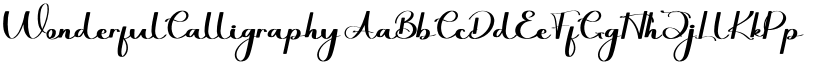 WonderfulCalligraphy font