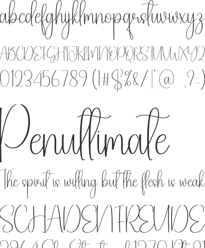 Santa Hangout font preview