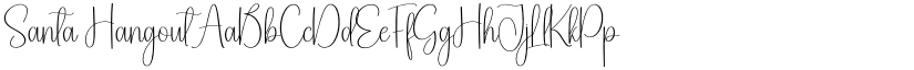 Santa Hangout font