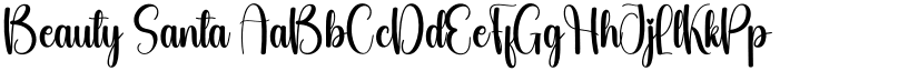 Beauty Santa font