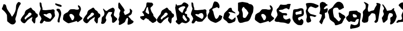 Vabidank font